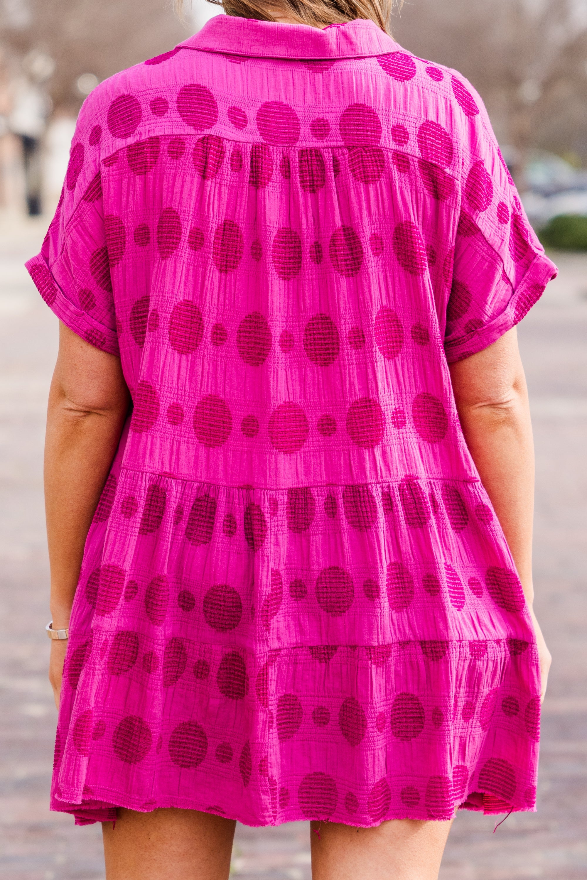 Everything Has Changed Dress, Raspberry
