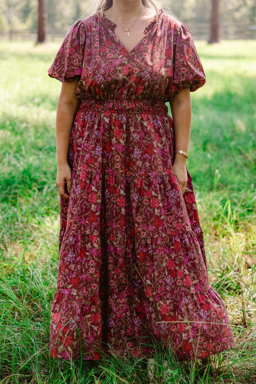Everything I Love Dress, Brown Floral