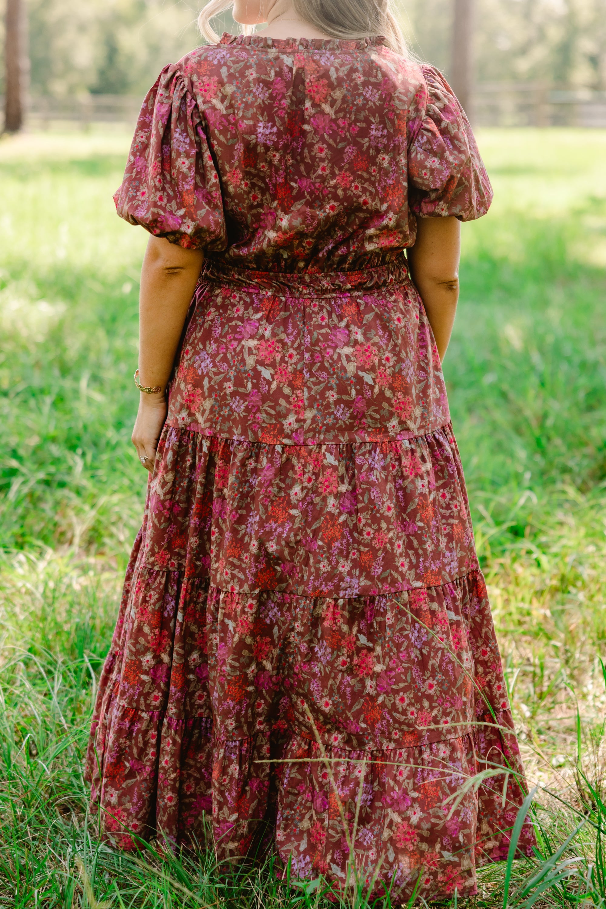 Everything I Love Dress, Brown Floral