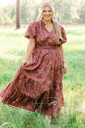 Everything I Love Dress, Brown Floral