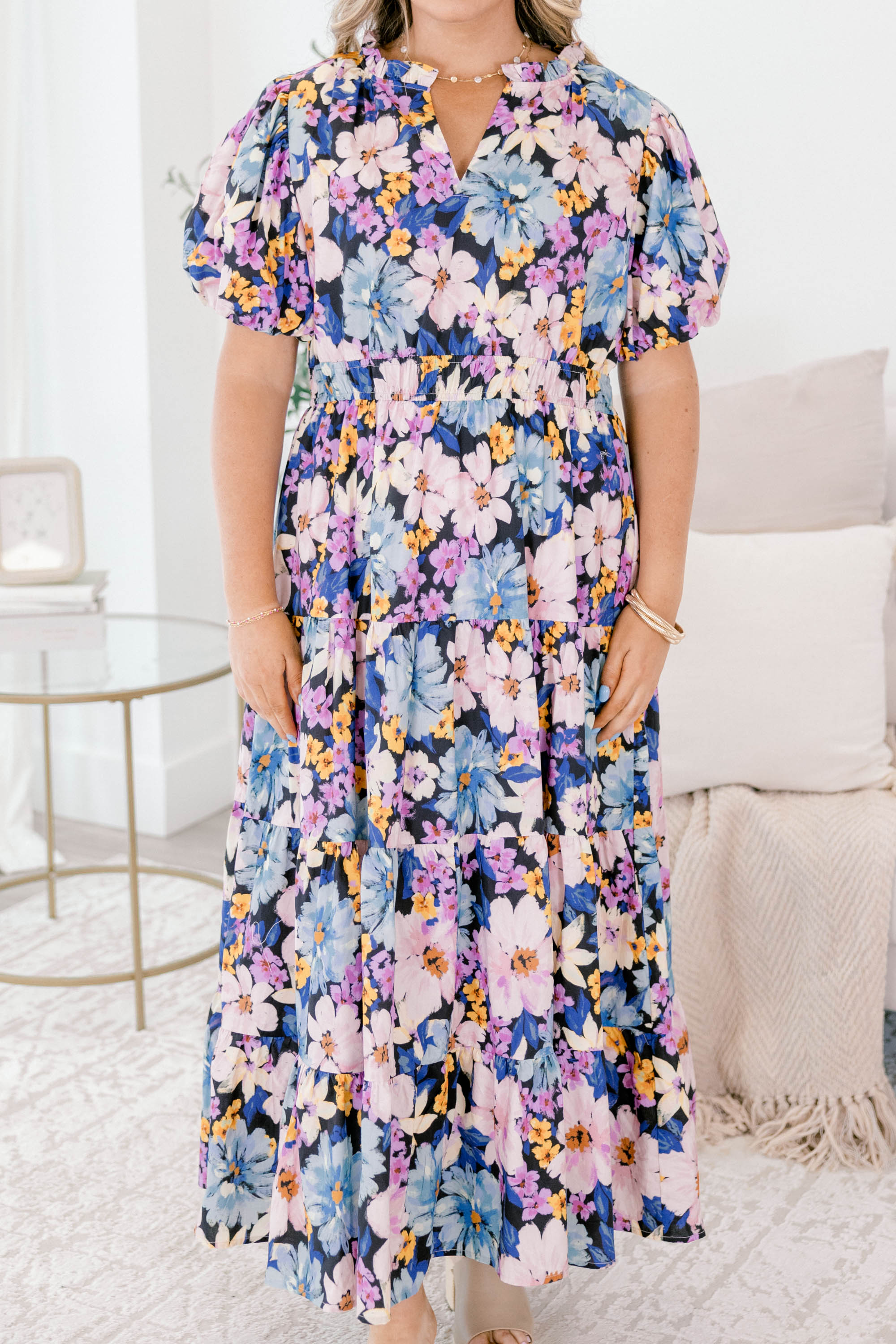 Everything I Love Dress, Navy Floral