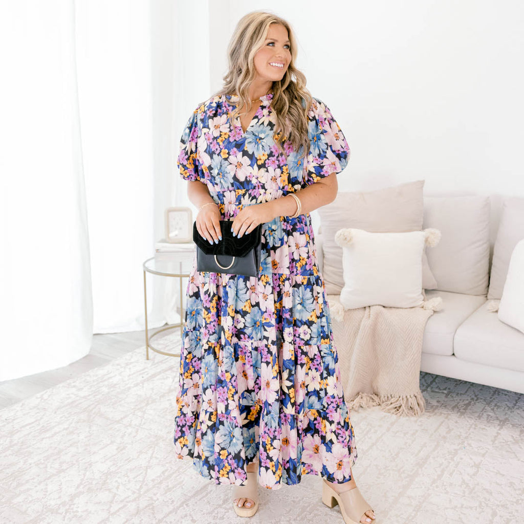Everything I Love Dress, Navy Floral