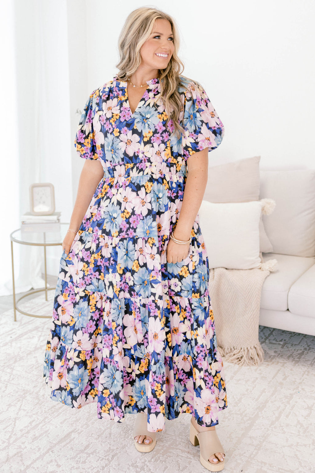 Everything I Love Dress, Navy Floral