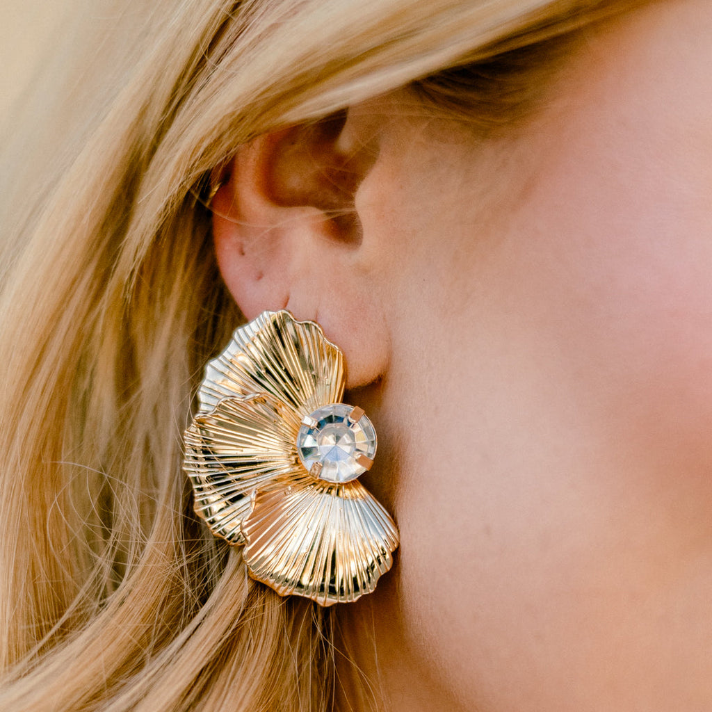 Everywhere With Me Earrings, Gold