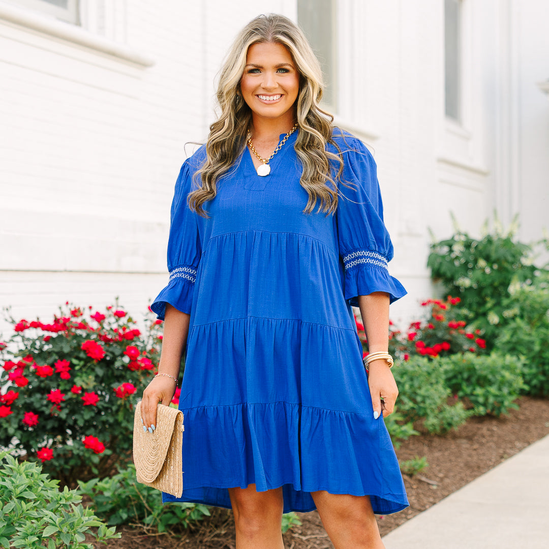 Exactly Like This Dress, Cobalt