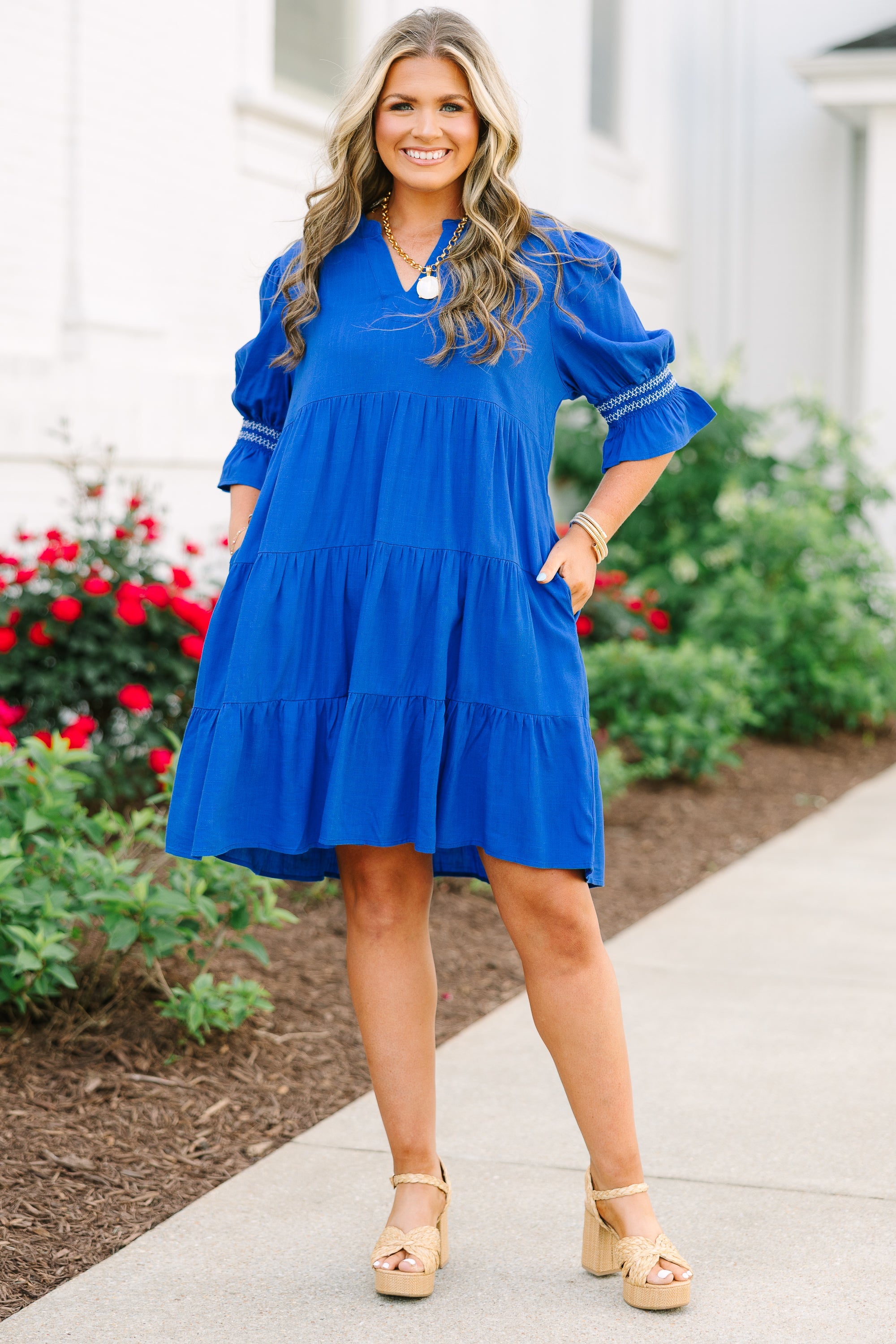 Exactly Like This Dress, Cobalt