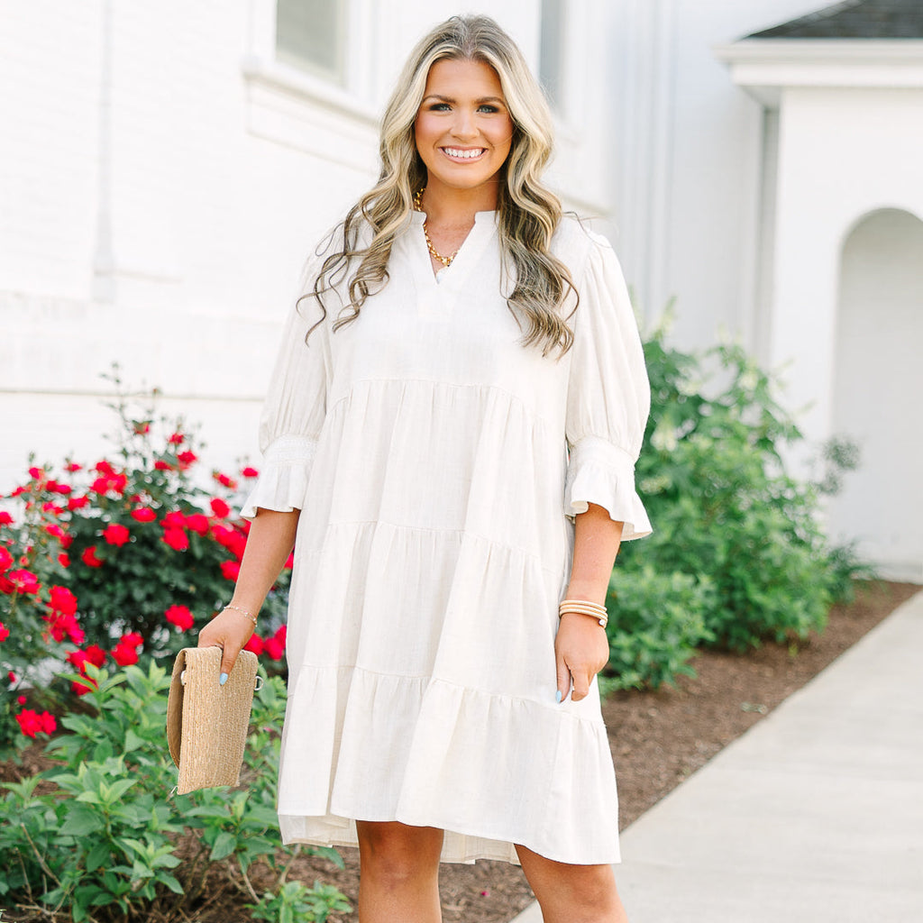 Exactly Like This Dress, Oatmeal