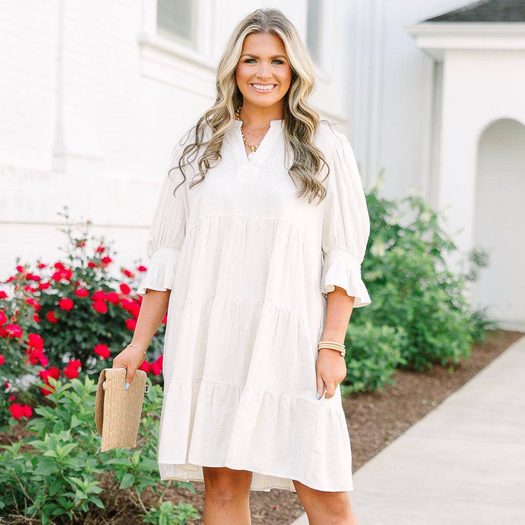 Exactly Like This Dress, Oatmeal