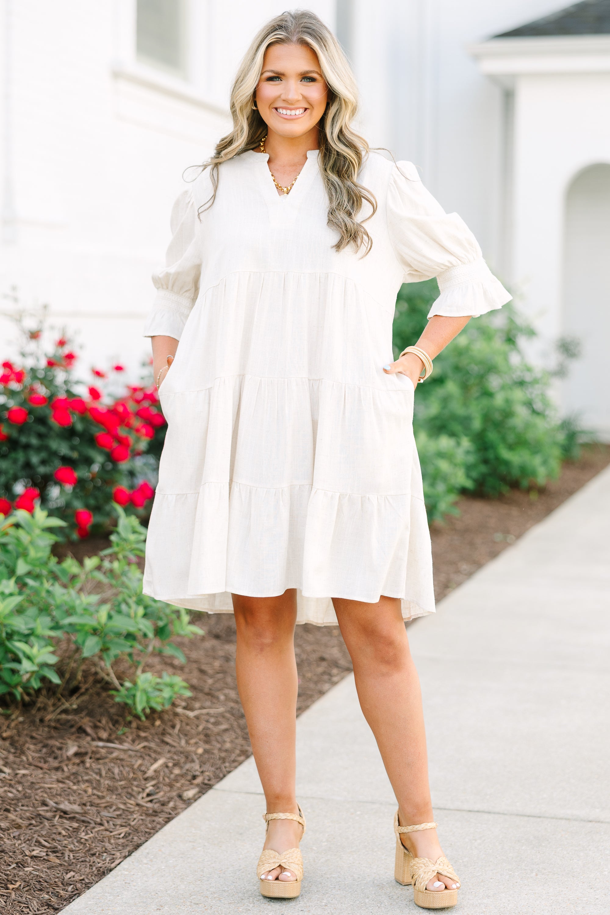 Exactly Like This Dress, Oatmeal