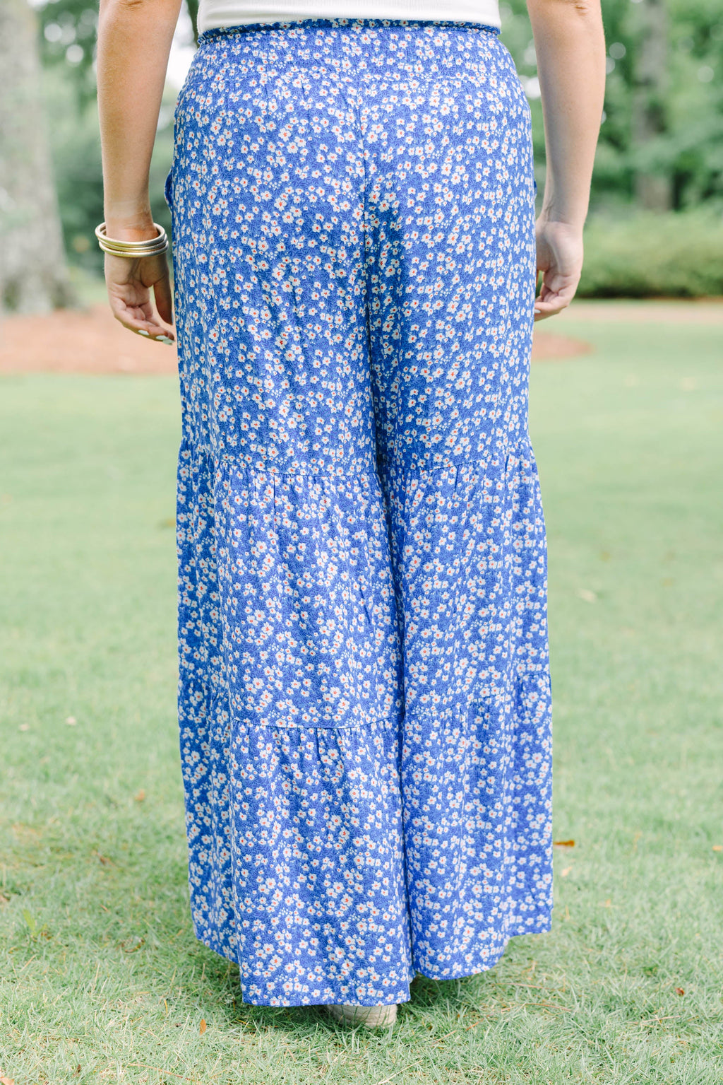 Excited To Be Here Pants, Blue Floral