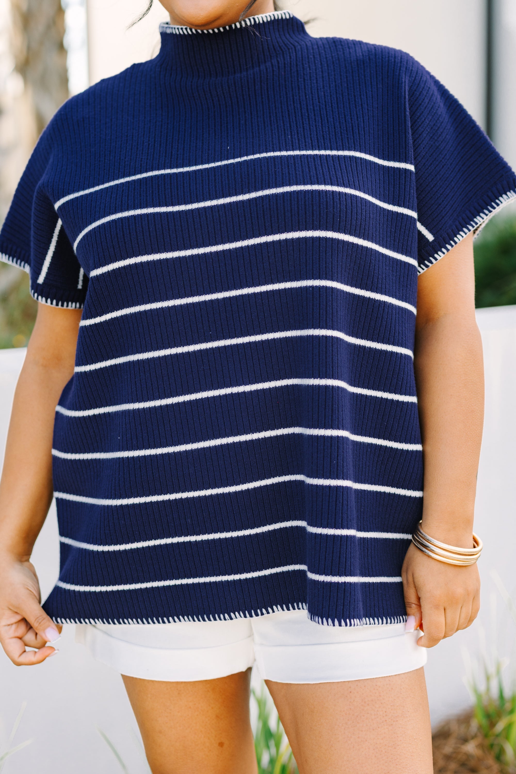 Eyes On You Sweater, Navy
