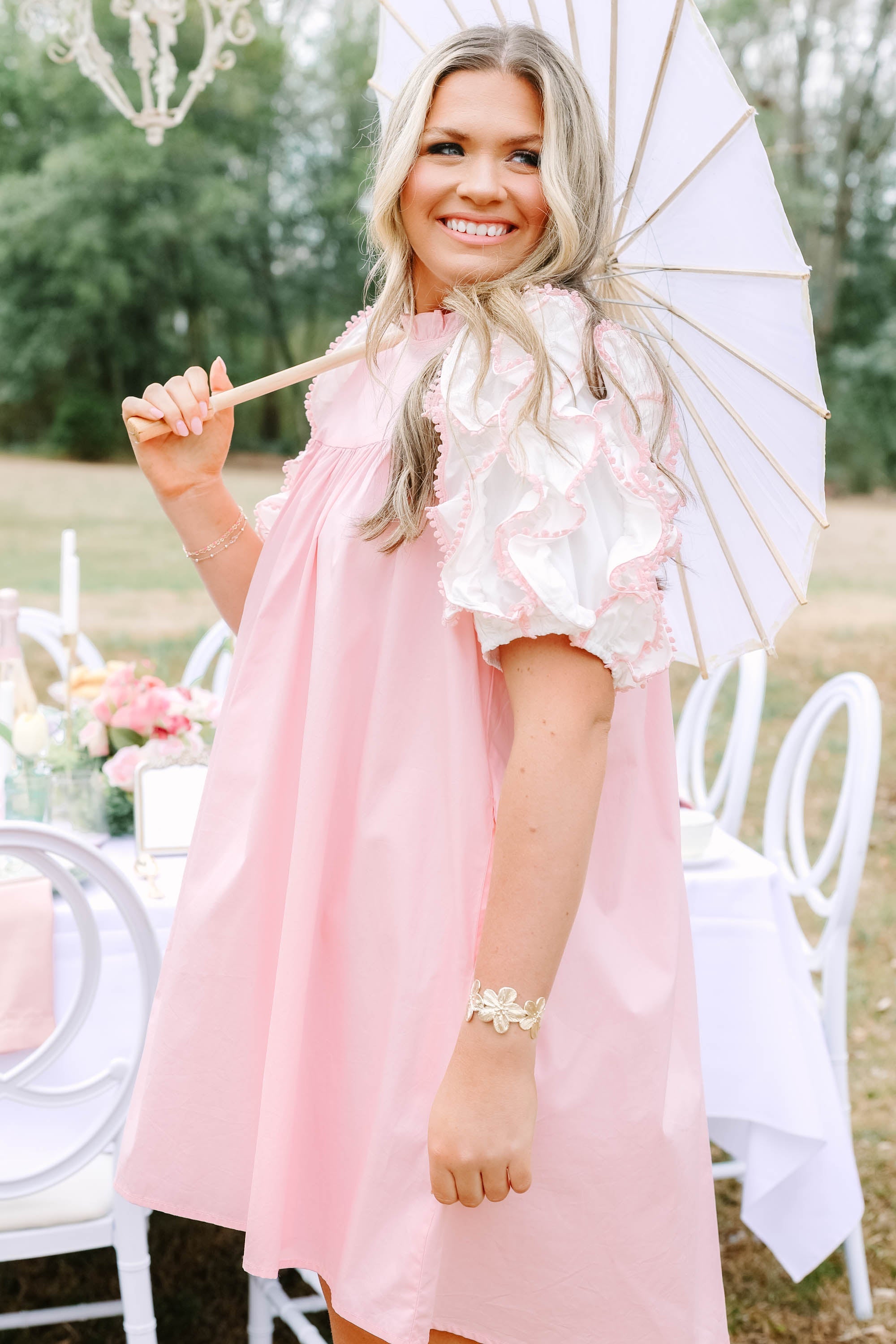 Between Me And You Dress, Pink
