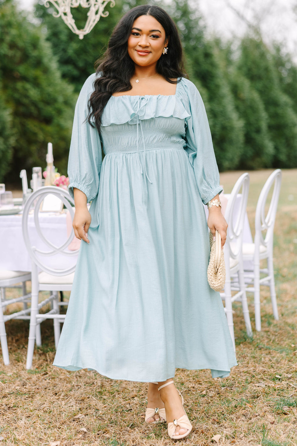 Grace Filled Dress, Seafoam