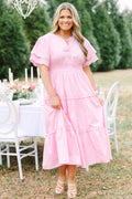 Living For The Classics Dress, Pink