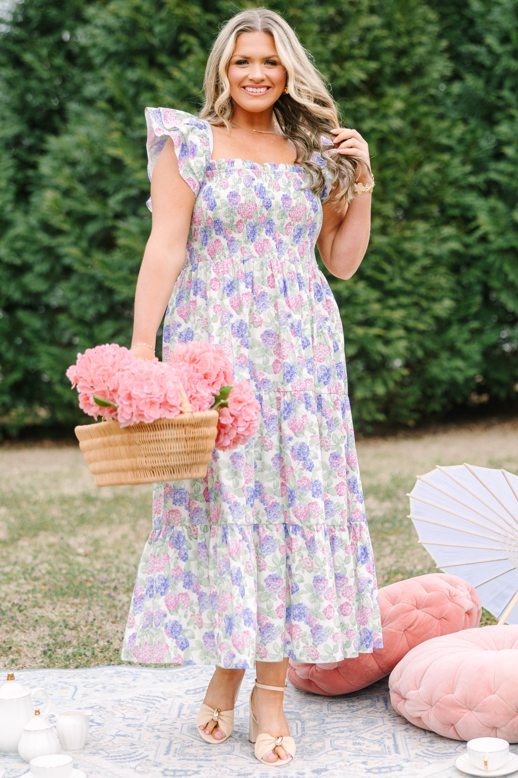 The Wildflower's Song Maxi Dress, Pink Lilac Mix