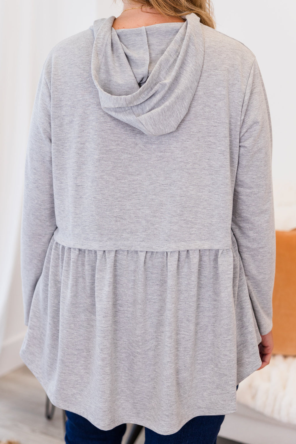 Cozy Geo Hoodie, Gray