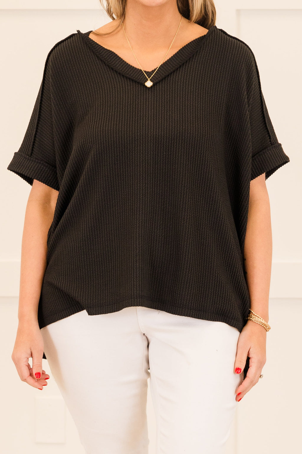 Knit Me Up Top, Black