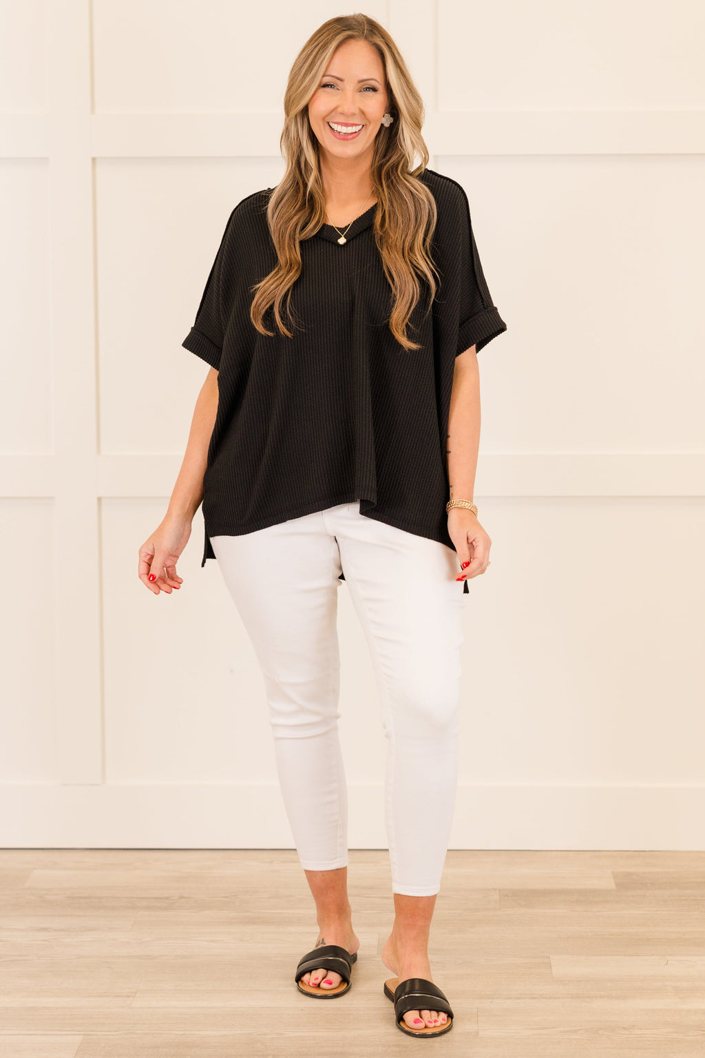 Knit Me Up Top, Black