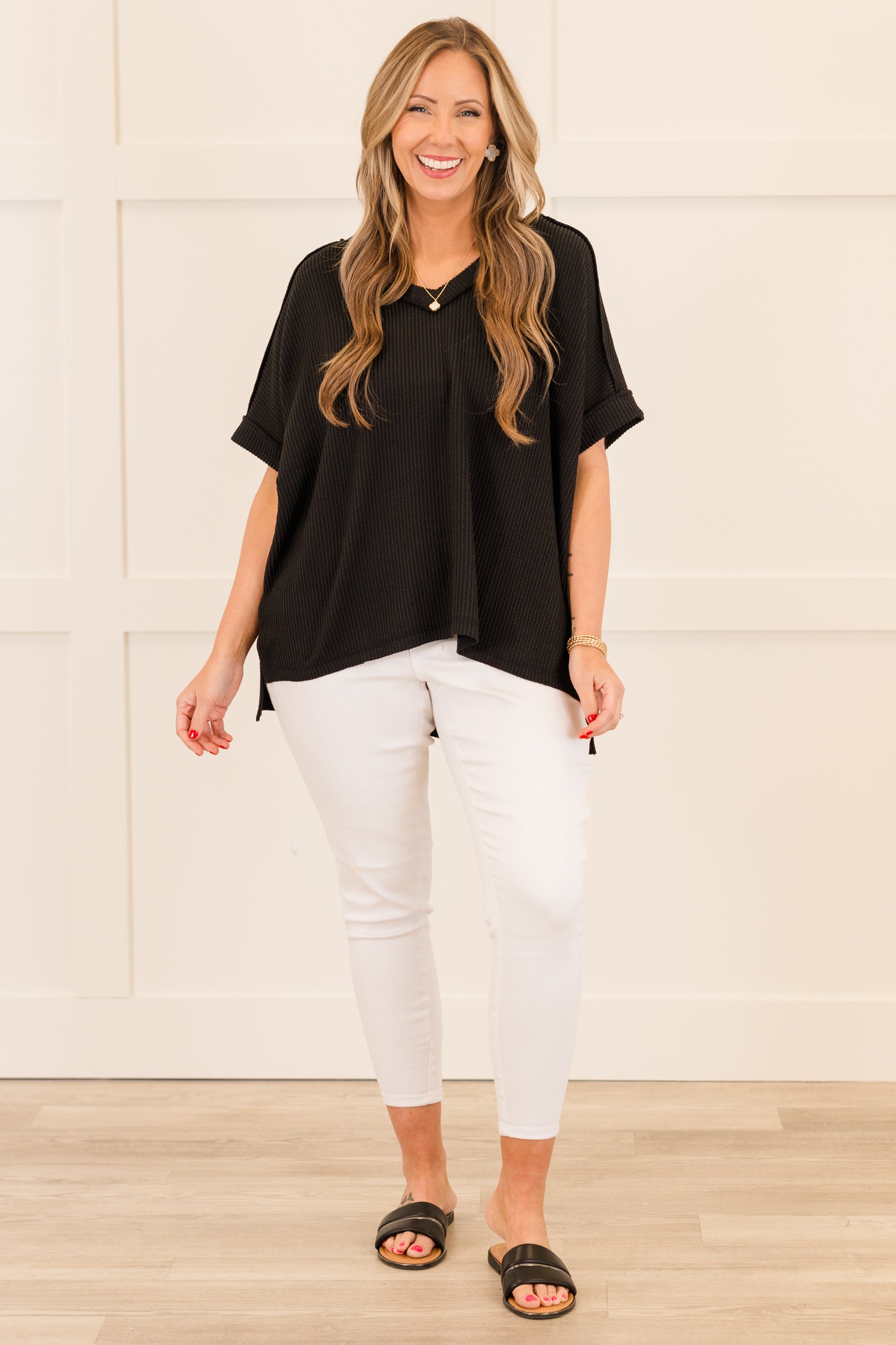 Knit Me Up Top, Black