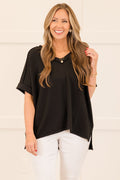 Knit Me Up Top, Black