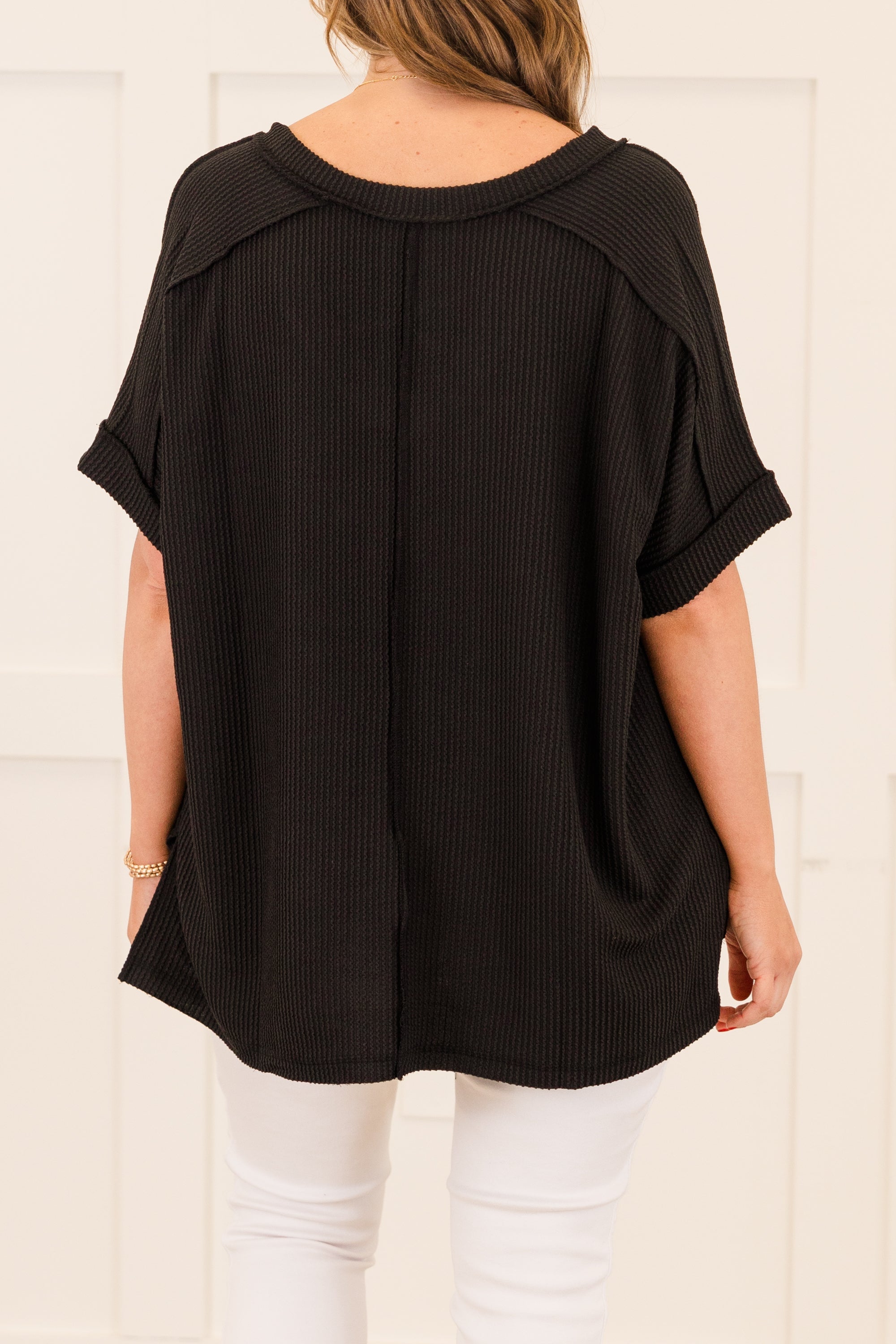Knit Me Up Top, Black