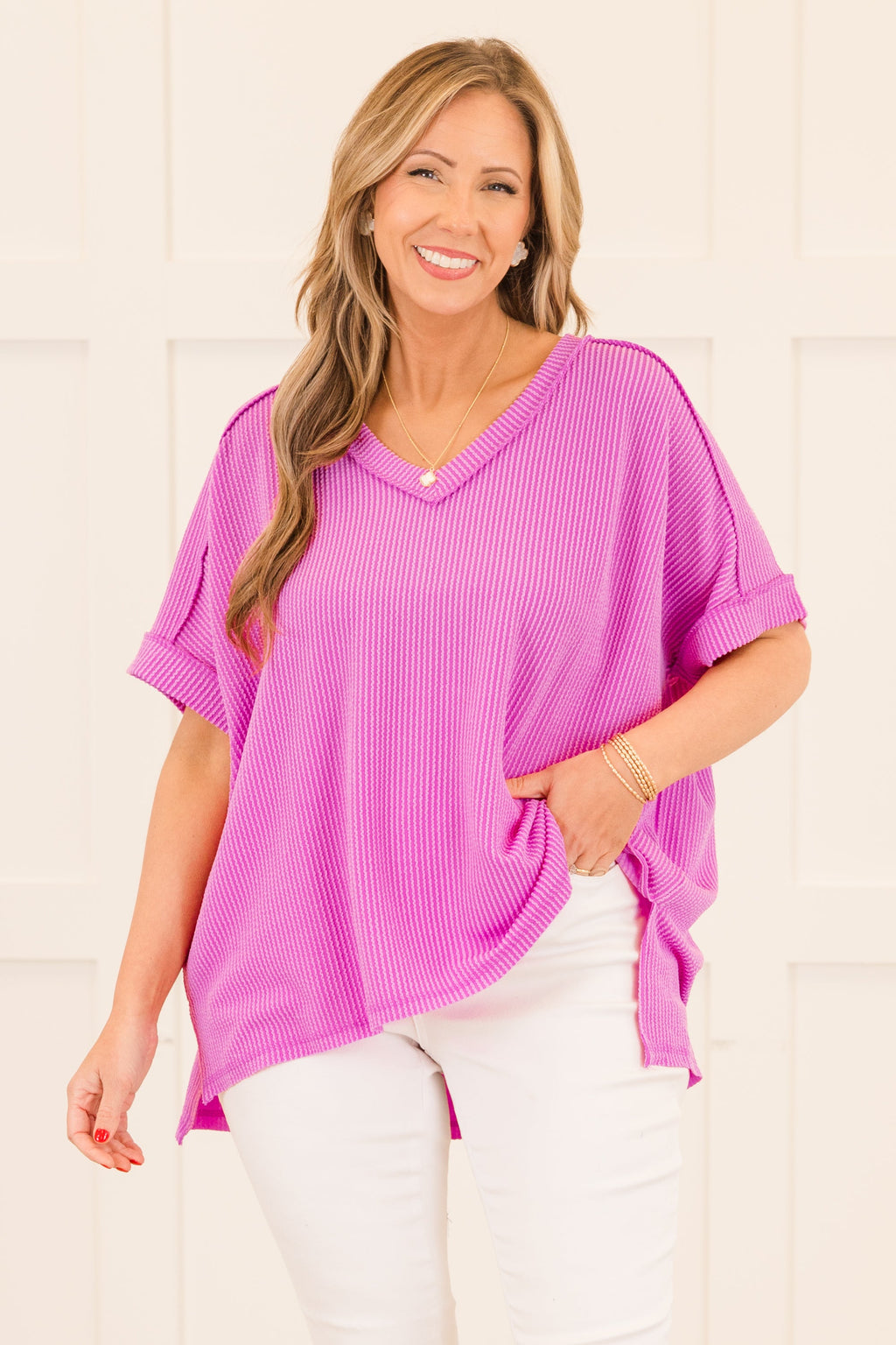 Knit Me Up Top, Spring Mauve
