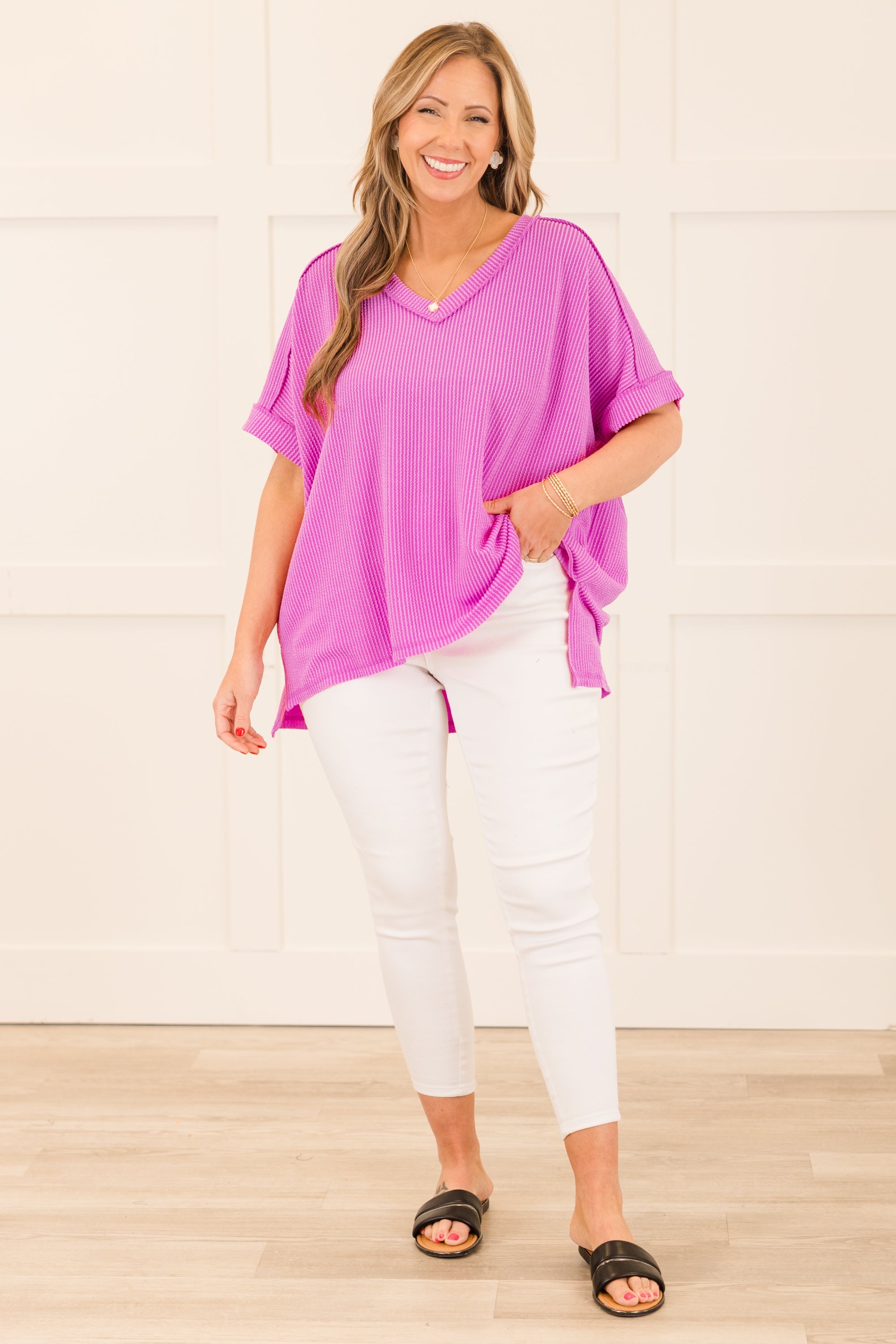 Knit Me Up Top, Spring Mauve