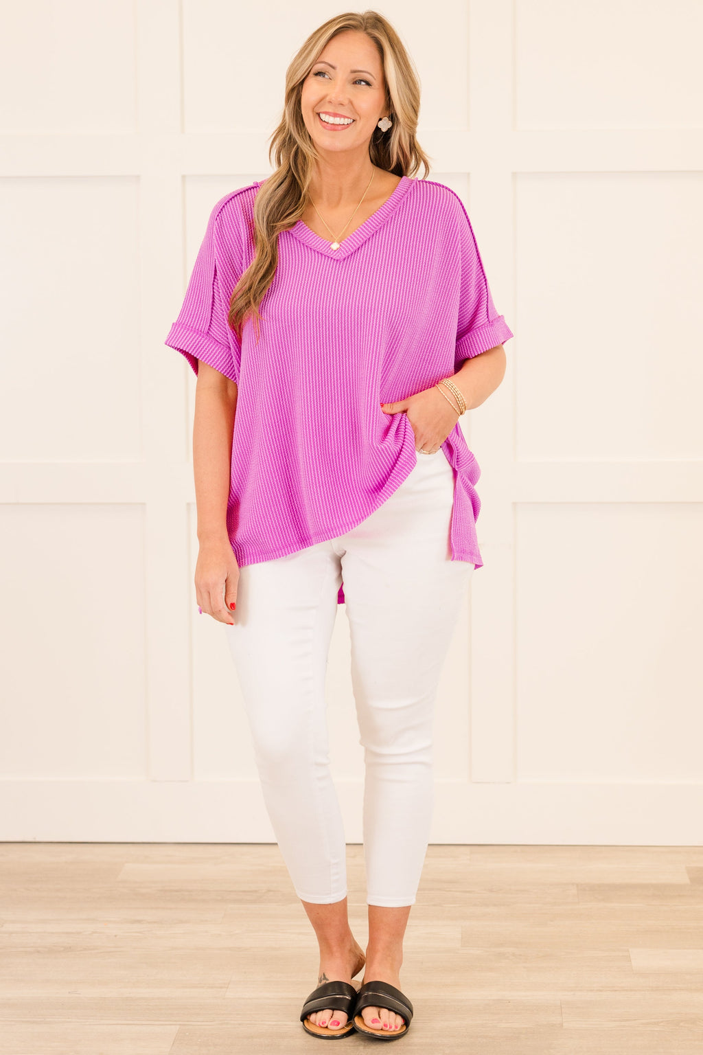 Knit Me Up Top, Spring Mauve