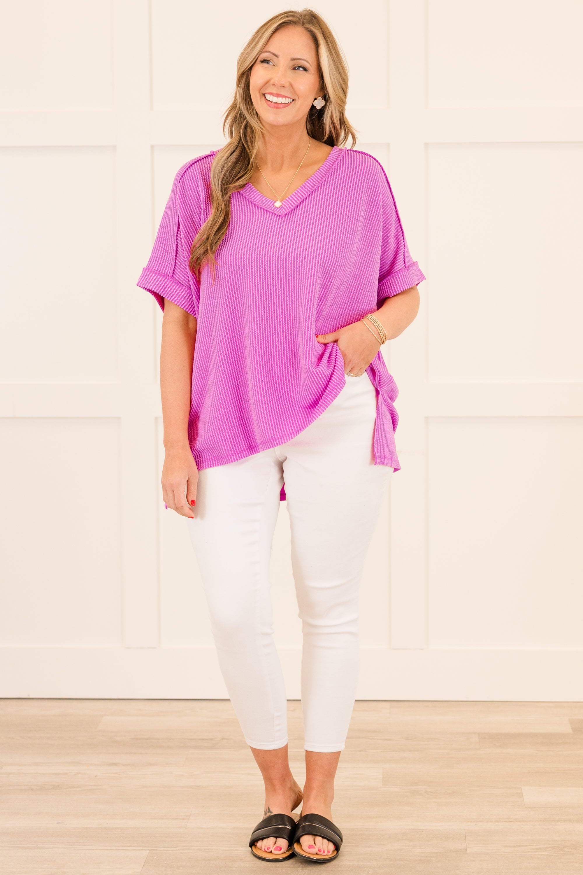 Knit Me Up Top, Spring Mauve