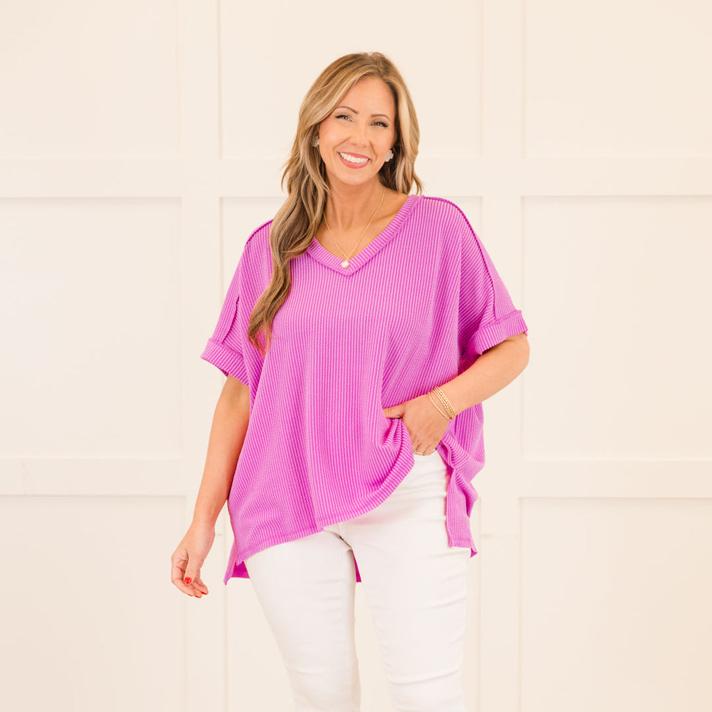Knit Me Up Top, Spring Mauve