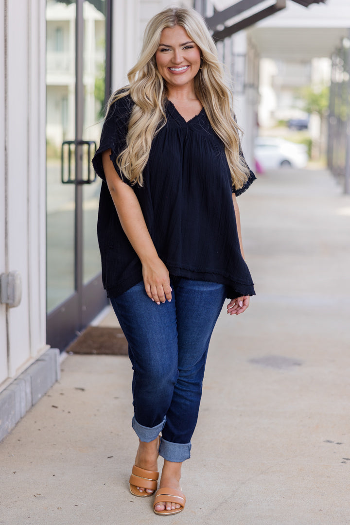 Delight In Dancing Top, Black