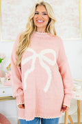 Cute And Charming Sweater, Pink