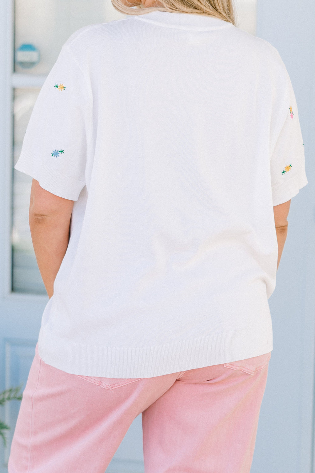 All I Want Is Spring Sweater, White