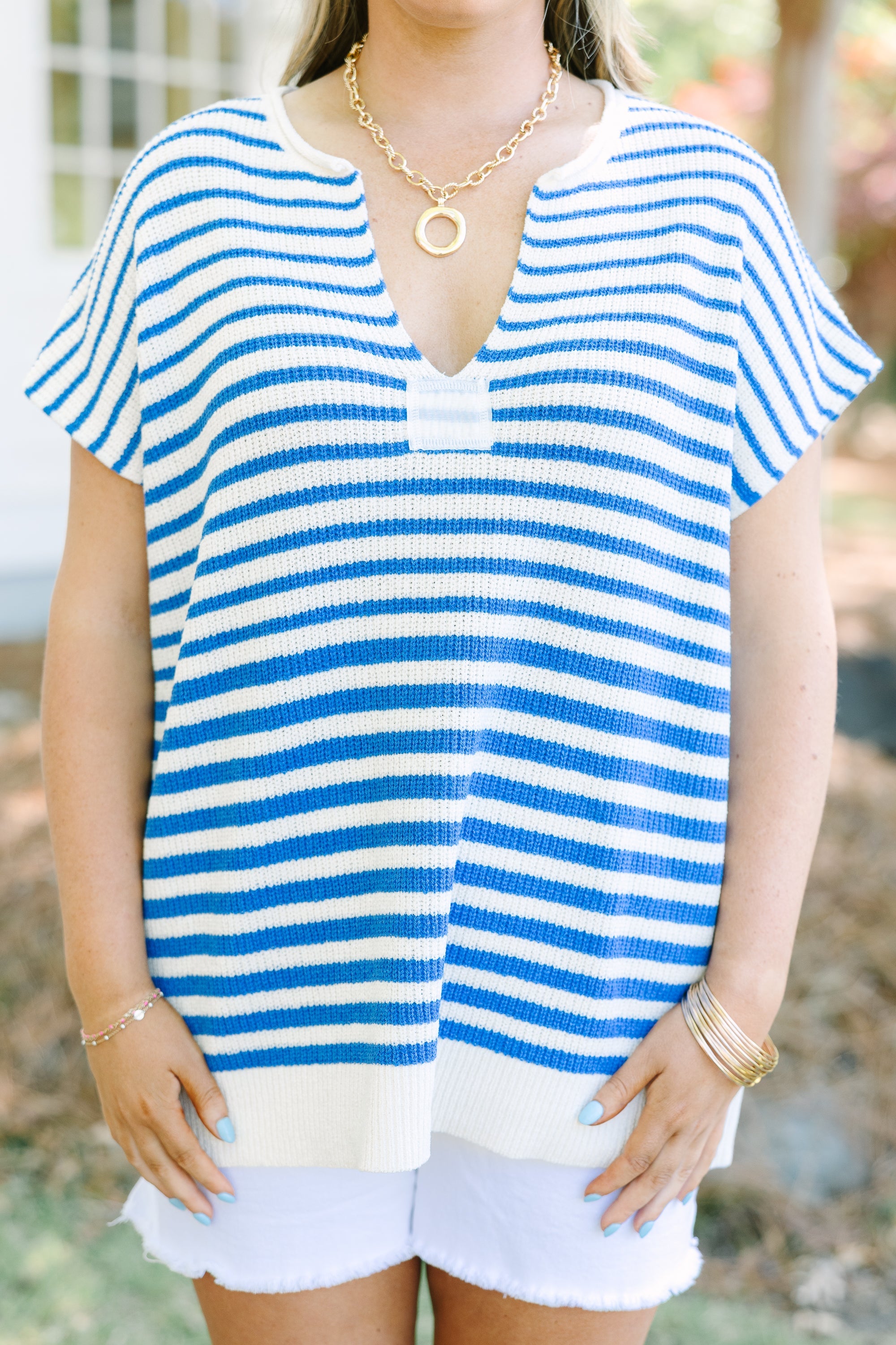 Twice As Nice Sweater, Blue