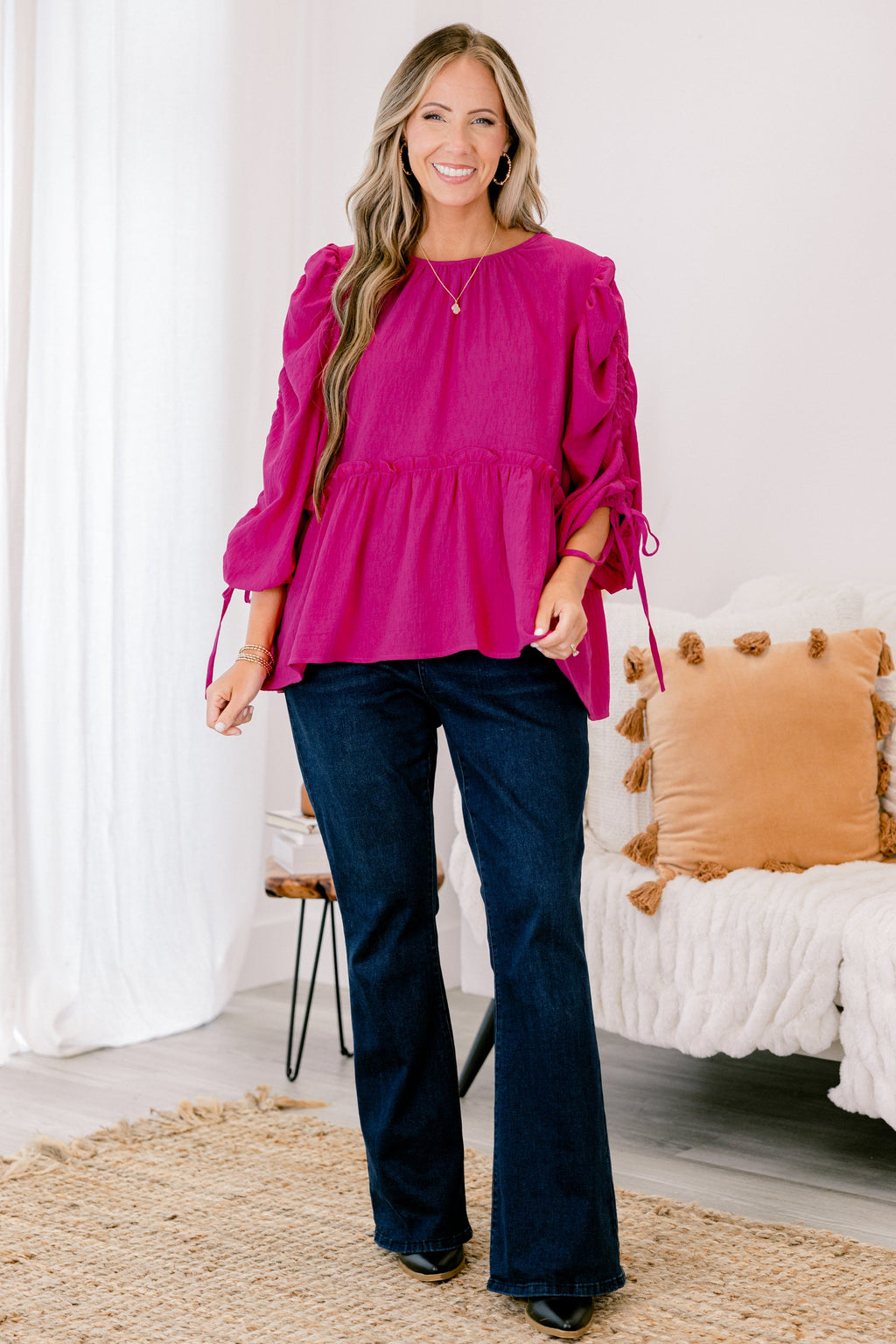Fallin' In Love Top, Magenta