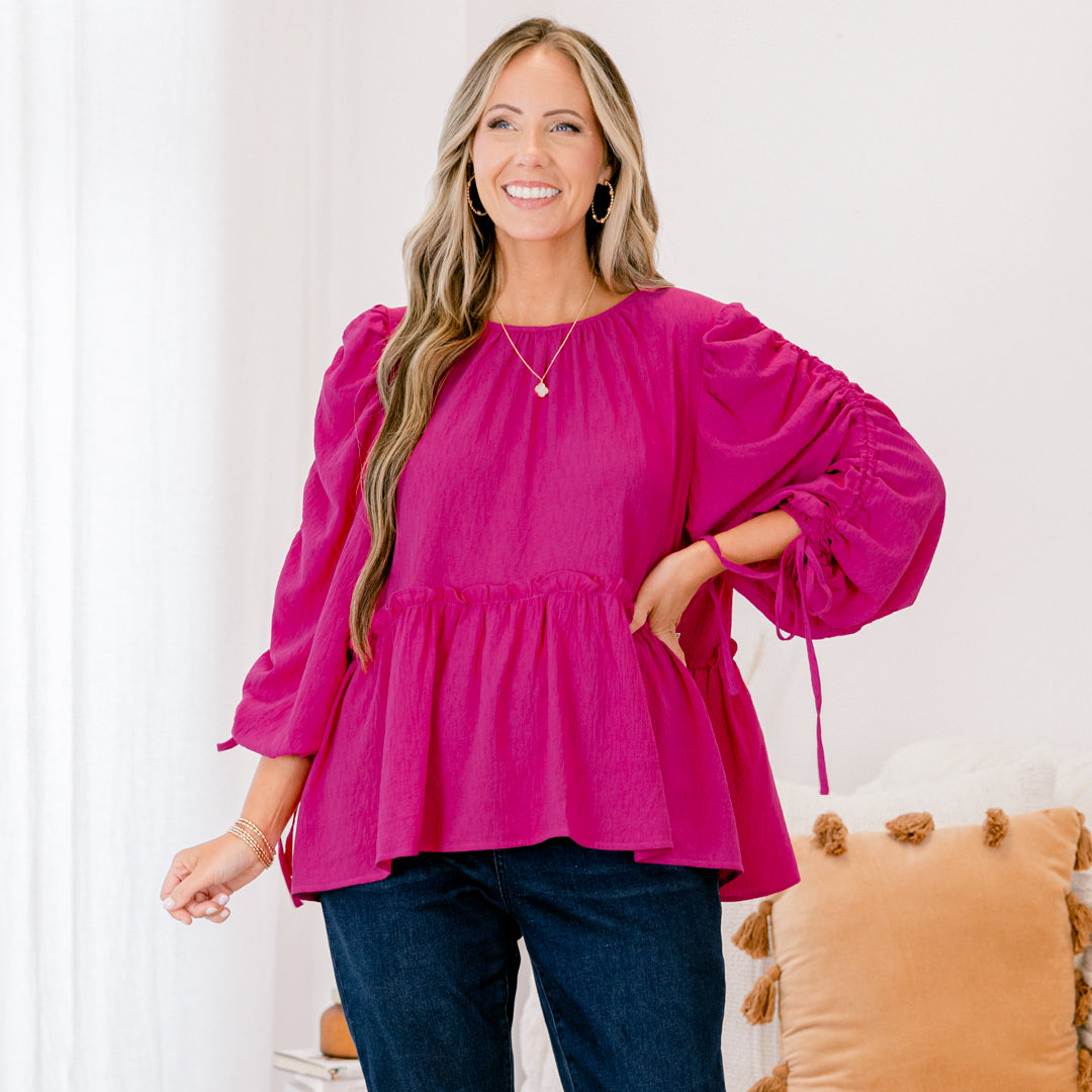 Fallin' In Love Top, Magenta