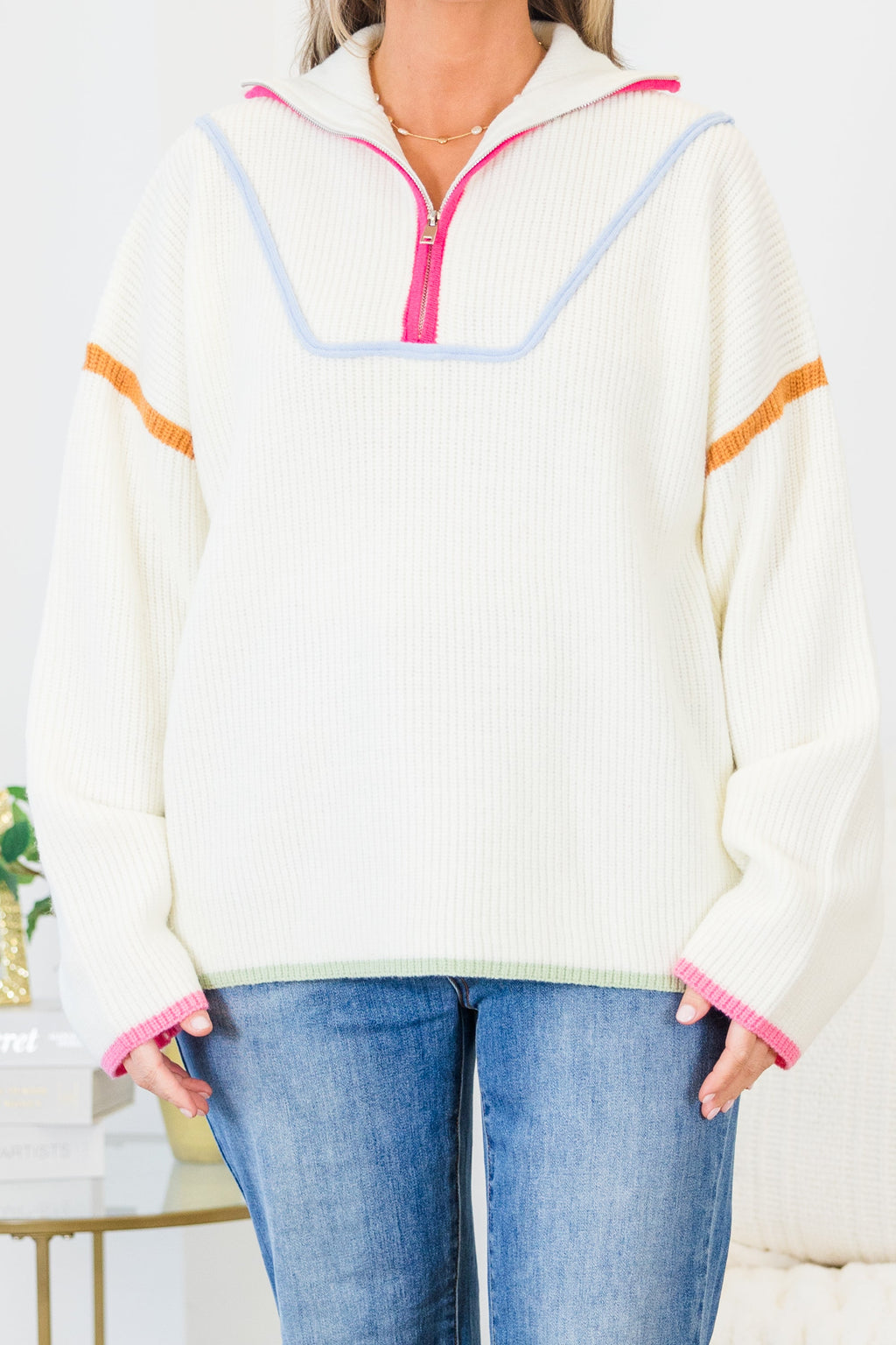 Falling For Fall Sweater, Cream