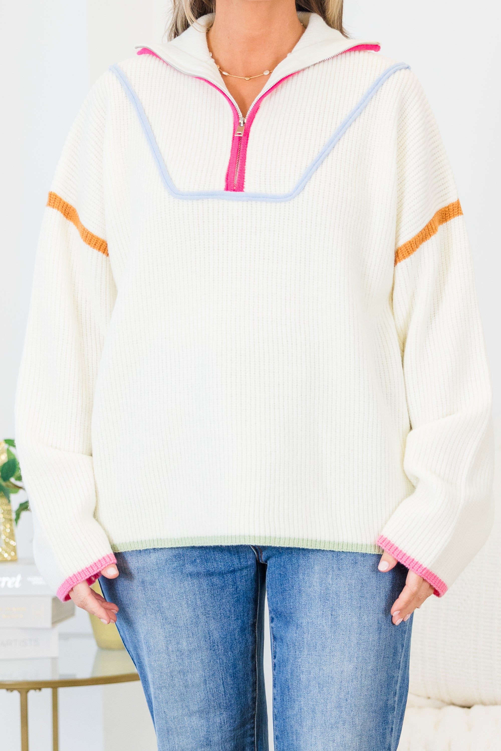 Falling For Fall Sweater, Cream