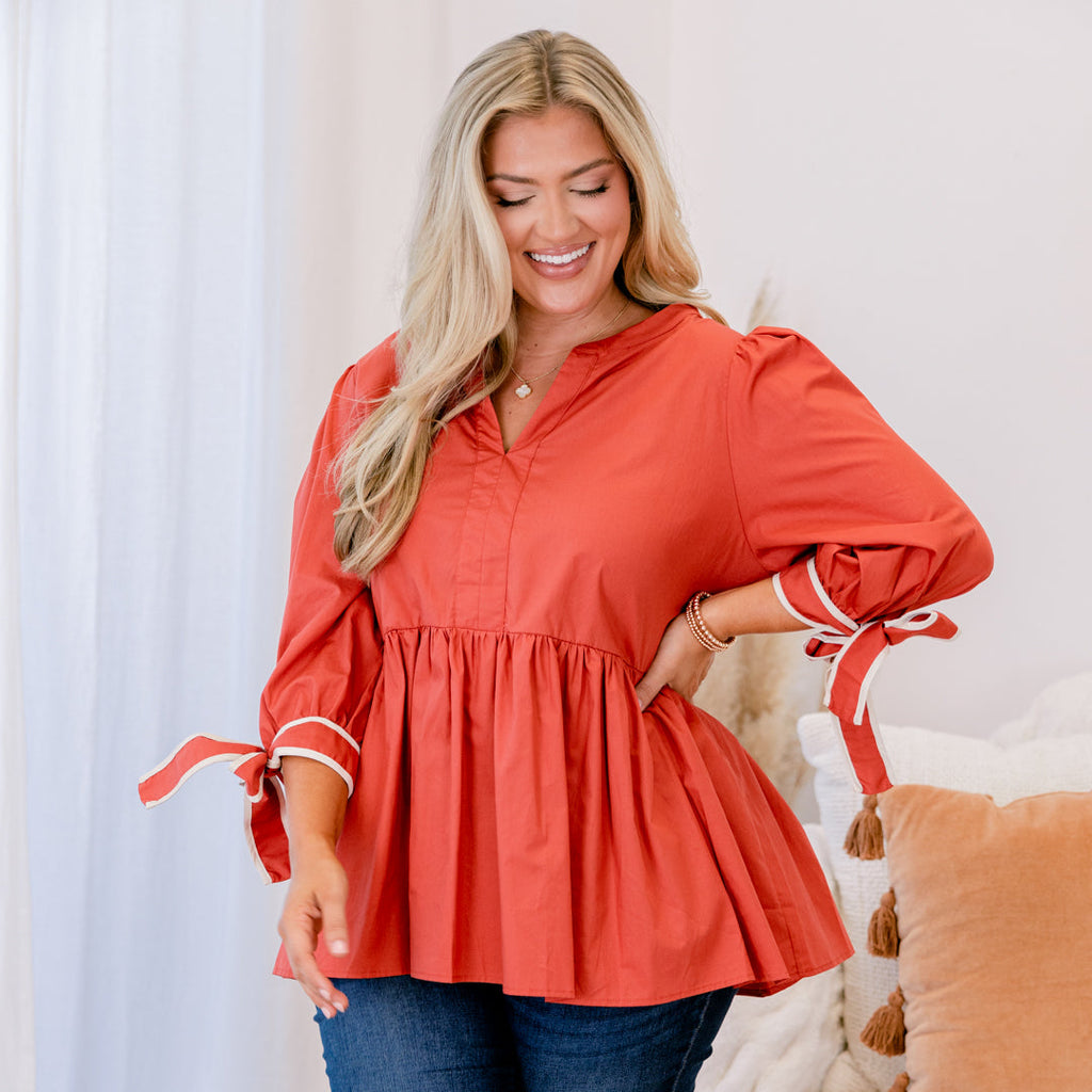 Falling Slowly Top, Orange