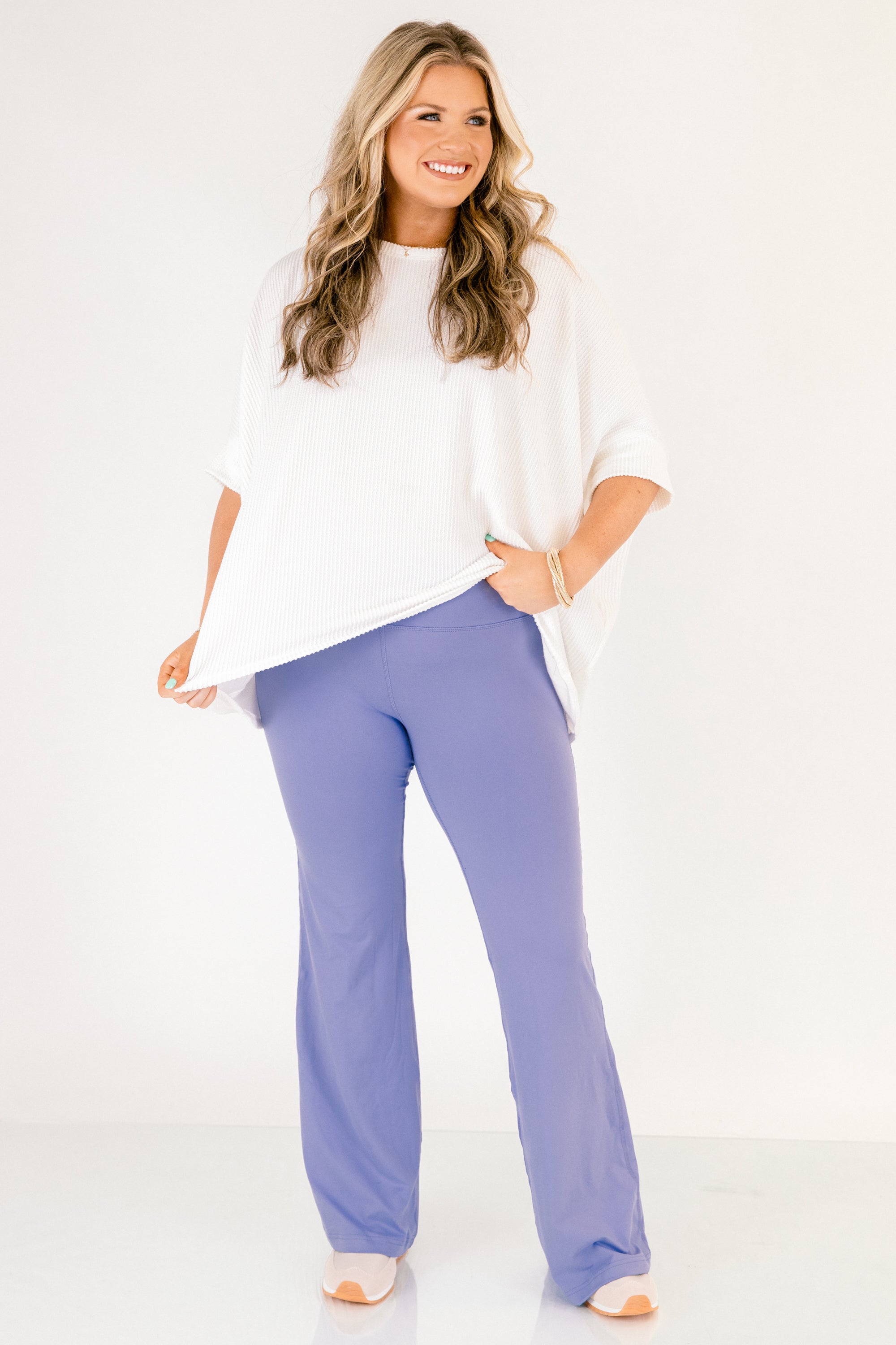 Fast And Flirty Leggings, Blue Hyacinth