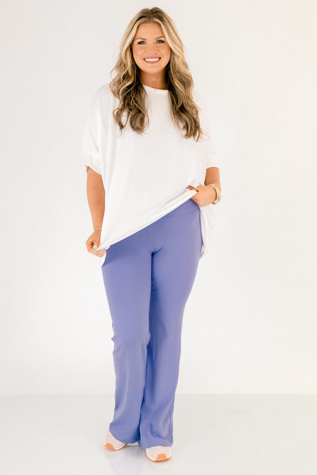 Fast And Flirty Leggings, Blue Hyacinth