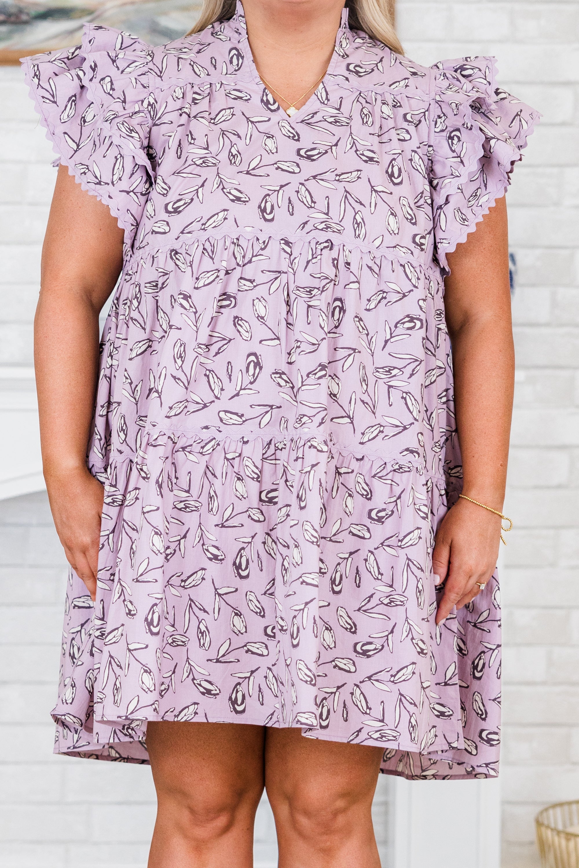 Fearless Hearts Dress, Lilac