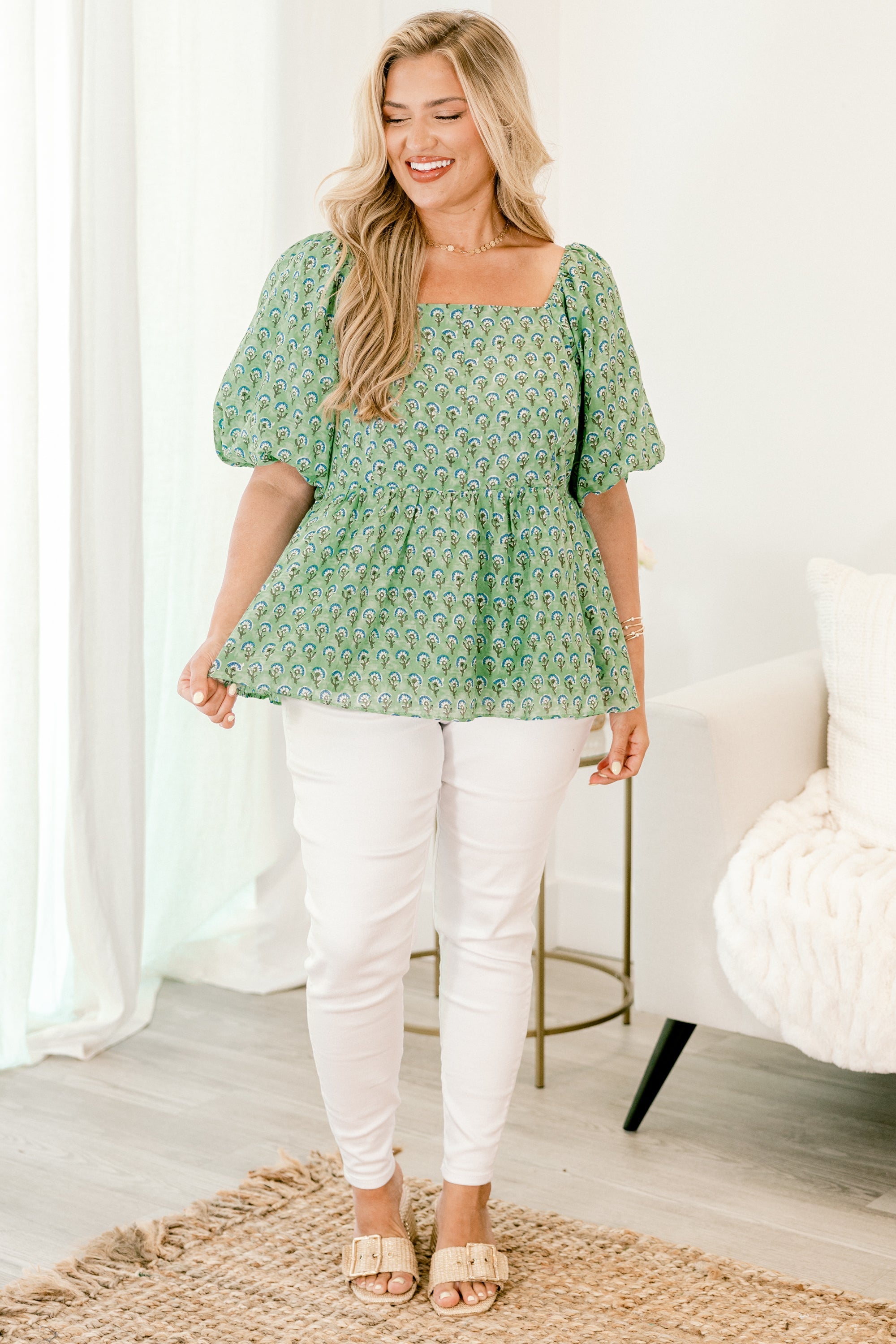 Feel About It Top, Green
