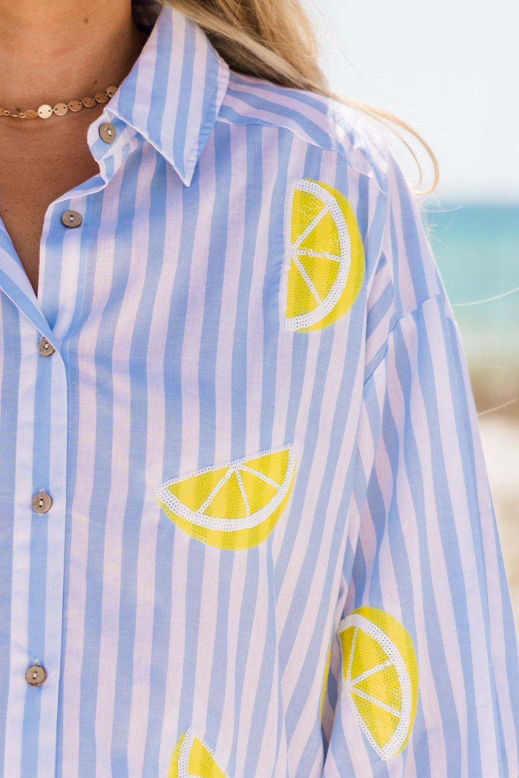 Feel Free Top, Blue Lemon