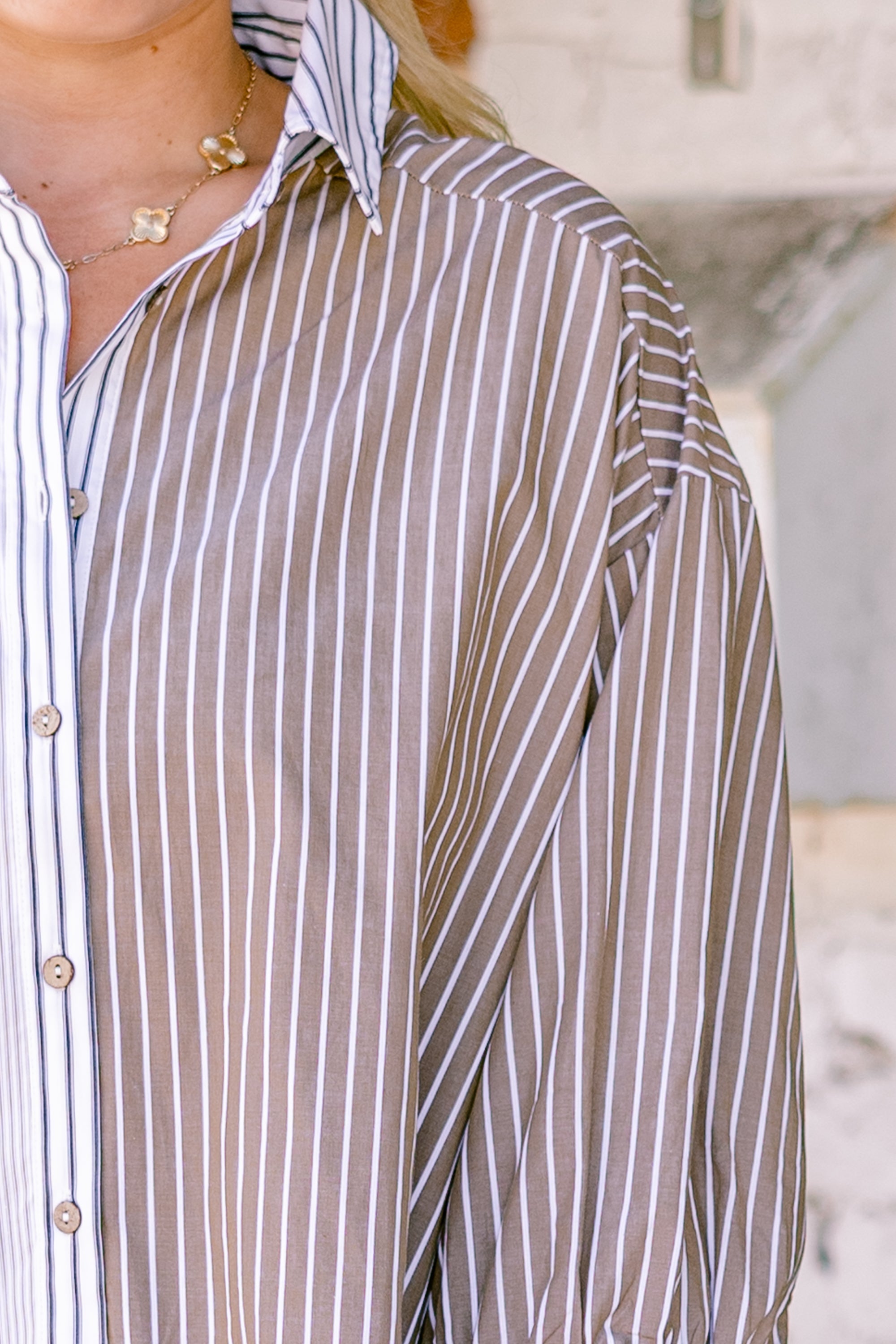 Feel Free Top, Brown Multi