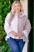 Feel Free Top, Brown Multi