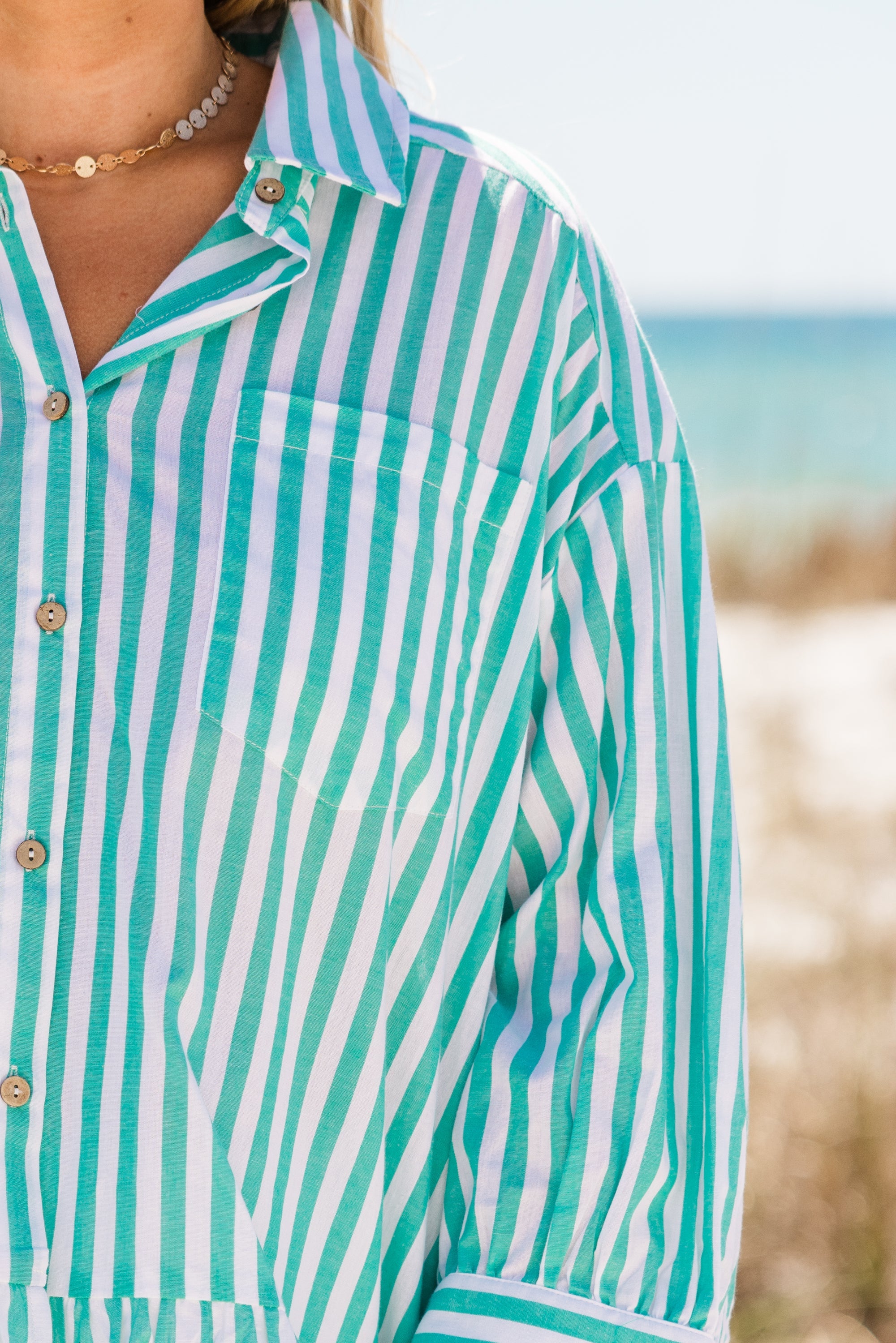 Feel Free Top, Turquoise