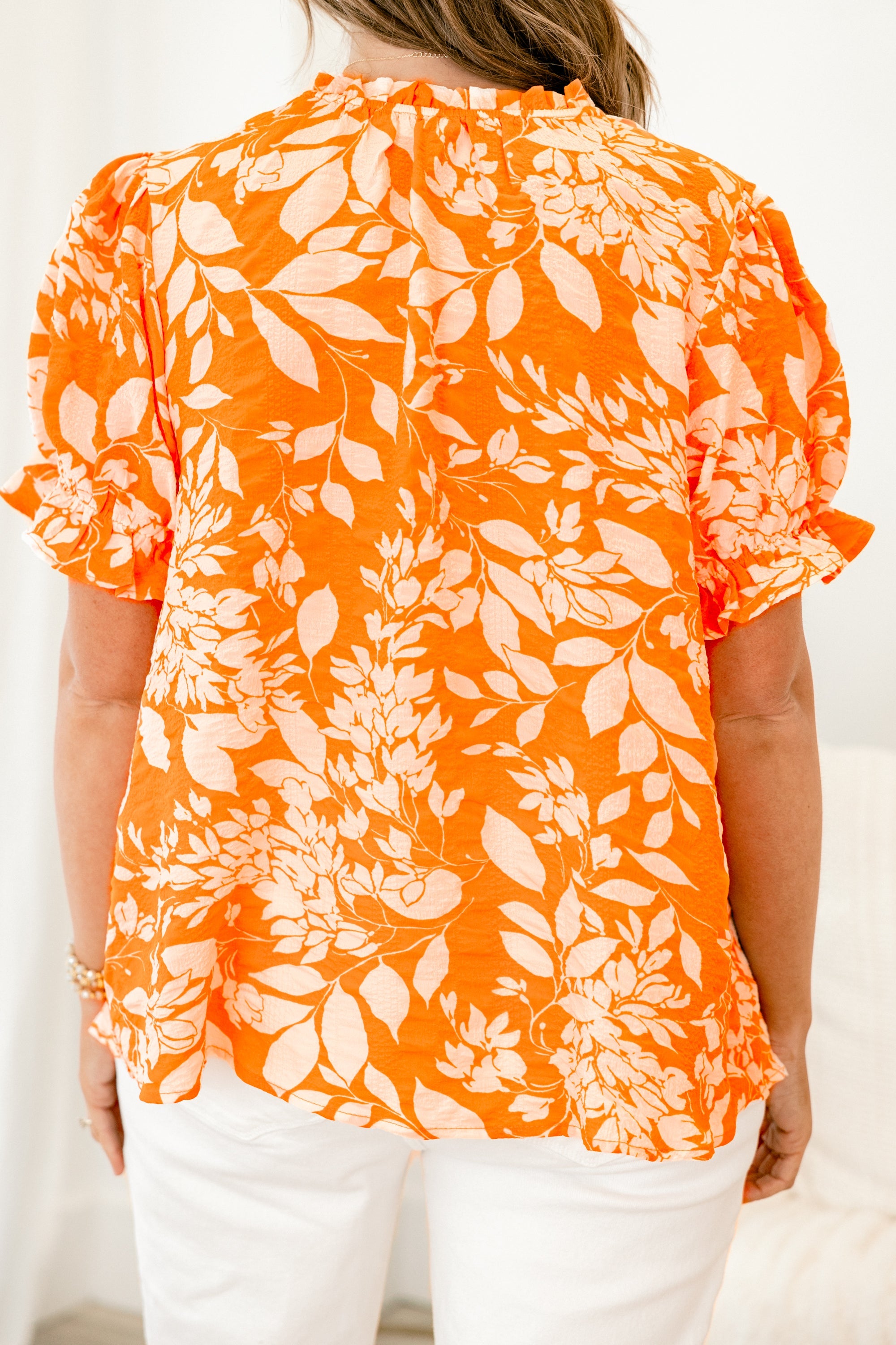Feel It In The Air Top, Orange
