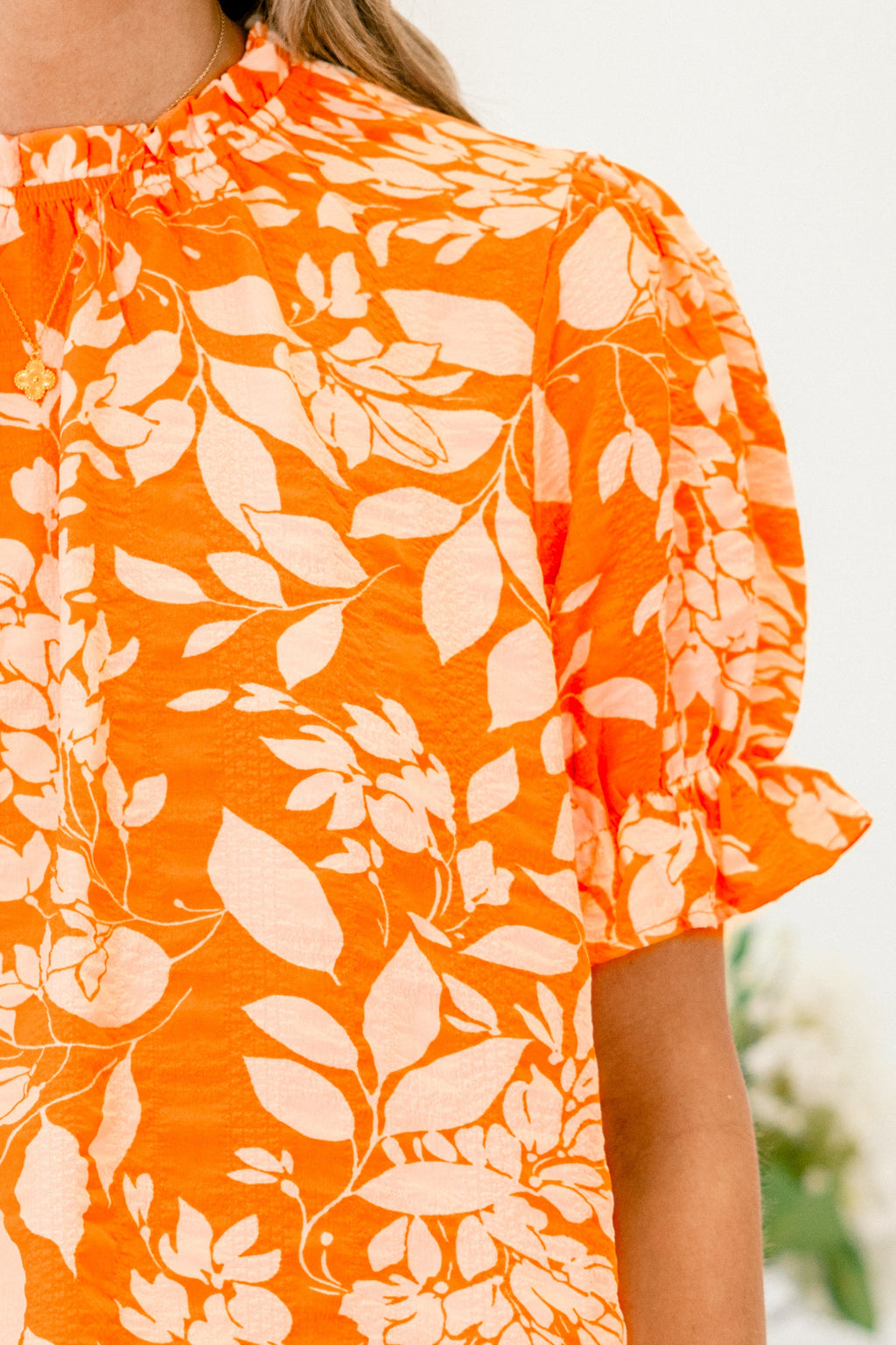 Feel It In The Air Top, Orange