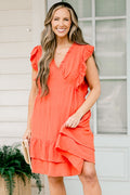 Feel The Good Vibes Dress, Coral